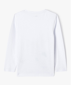 tee-shirt a manches longues avec motif garcon blanc tee-shirtsE259501_4