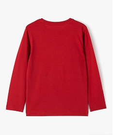 tee-shirt a manches longues special noel avec sequins magiques garcon rouge tee-shirtsE261901_3