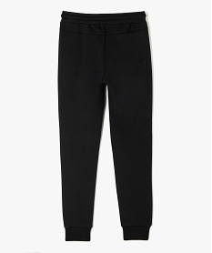 pantalon de jogging en maille extensible garcon noir pantalonsE264101_3