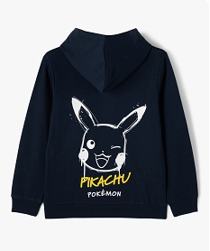 sweat a capuche imprime pikachu garcon - pokemon bleu sweatsE264801_3