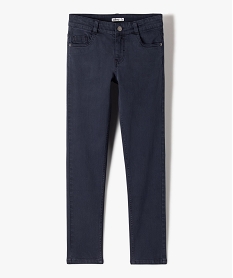 pantalon en coton stretch coupe slim 5 poches garcon bleu pantalonsE268201_1