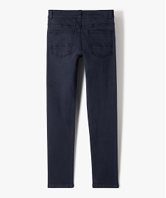 pantalon en coton stretch coupe slim 5 poches garcon bleu pantalonsE268201_3