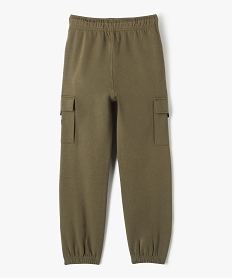 pantalon de jogging avec poches a rabat garcon vert pantalonsE271201_4