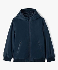 GEMO Blouson matelassé déperlant avec capuche garçon navy