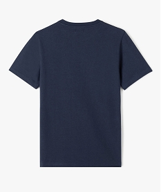 tee-shirt a manches courtes avec inscriptions us garcon bleu tee-shirtsE275401_3