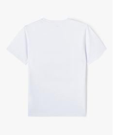tee-shirt a manches courtes imprime garcon blancE275601_3