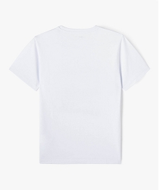 tee-shirt a manches courtes imprime garcon blancE275601_4