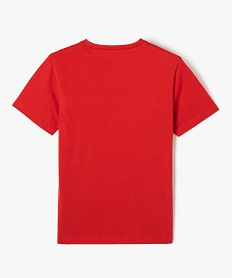 tee-shirt a manches courtes avec inscription garcon rouge tee-shirtsE277401_3