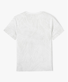 tee-shirt manches courtes raglan en maille garcon blancE277601_3