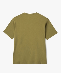 tee-shirt a manches courtes en coton avec inscription skate garcon vertE277901_3