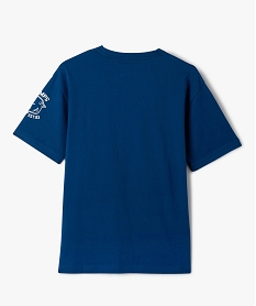 tee-shirt a manches courtes avec motifs contrastants garcon - camps united bleu tee-shirtsE278001_4