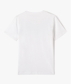 tee-shirt a manches courtes avec inscription garcon blanc tee-shirtsE279501_3