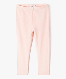 GEMO Legging 78ème uni à taille élastiquée fille rose standard