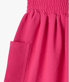 jupe ample avec poches sur les cotes fille rose robes et jupesE292401_2