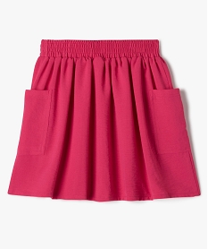 jupe ample avec poches sur les cotes fille rose robes et jupesE292401_3