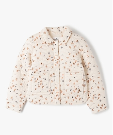 GEMO Veste matelassée à motifs fleuris fille - LuluCastagnette Beige