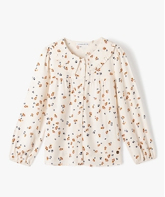 GEMO Chemise à manches longues imprimée fille - LuluCastagnette Beige