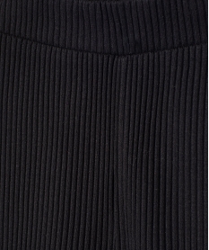 pantalon en maille cotelee extensible fille noir standard pantalonsE295501_2
