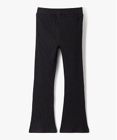pantalon en maille cotelee extensible fille noir standard pantalonsE295501_3