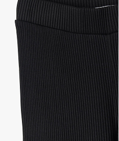 pantalon en maille cotelee extensible fille noir standard pantalonsE295501_4