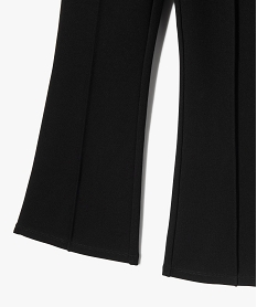 pantalon en maille coupe flare fille noirE295601_2