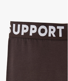 leggings de sport fille avec taille elastique imprimee brun leggingsE311601_2