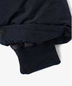 parka courte et large a capuche fille noir standard doudounesE318001_2