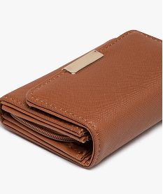 porte-monnaie a rabat multipoche femme orange porte-monnaie et portefeuillesE325101_2