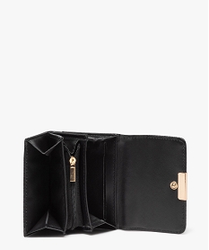porte-monnaie a rabat multipoche femme noir porte-monnaie et portefeuillesE325201_3