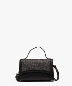 GEMO Sac de soirée avec rabat pailleté femme Noir