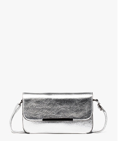 GEMO Sac besace chic format compact femme Gris