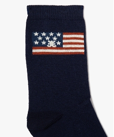 chaussettes a motifs garcon (lot de 2) - lulucastagnette bleuE330101_4
