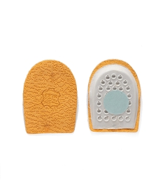 GEMO Semelles femme talonnettes en cuir amortissantes - Baranne marron standard