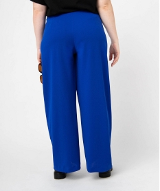 pantalon large femme grande taille bleuE333501_3