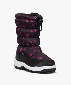 apres-ski fille fourres et a motifs avec zip noirE336801_2