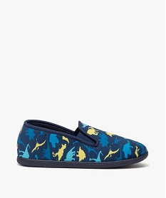 chaussons garcon imprimes dinosaure style pantoufles bleuE338501_1