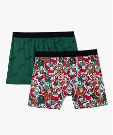 boxer de noel en microfibre imprimee homme imprime boxers et caleconsE342301_1