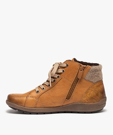 boots femme confort avec col en maille - softrelax orangeE346601_3