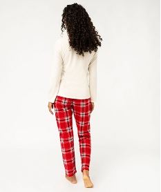pyjama de noel en polaire douillete femme multicolore pyjamas - Main Image