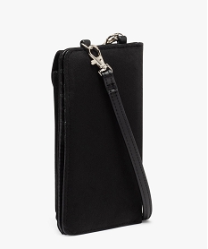 pochette a strass et bandouliere amovible femme noir porte-monnaie et portefeuillesE349201_2
