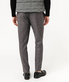 pantalon a carreaux en maille extensible homme imprimeE360101_3