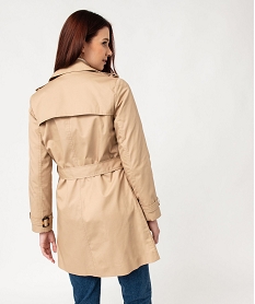 trench mi-long femme - lulucastagnette beige manteauxE360301_3