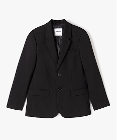 GEMO Veste de costume garçon fermeture deux boutons noir standard