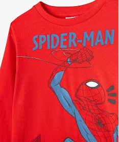 tee-shirt a manches longues imprime garcon - spiderman rougeE368401_2