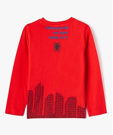 tee-shirt a manches longues imprime garcon - spiderman rougeE368401_3
