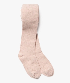 GEMO Collants chauds unis et pailletés fille Rose