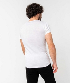 tee-shirt homme a manches courtes et col rond en coton biologique (lot de 2) blanc tee-shirts et debardeursE375801_3