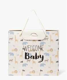 boite cadeau avec motifs animaux bebe blanc standardE376601_1