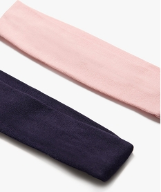 bandeau a cheveux en jersey fille (lot de 2) bleu standardE379101_2
