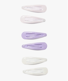 barrette a cheveux pailletees fille (lot de 6) violetE380501_1